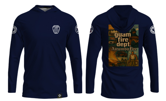 GUAM FIRE DEPARTMENT Sublimated Long Sleeve with Hood - ASTUMBO FIRE
