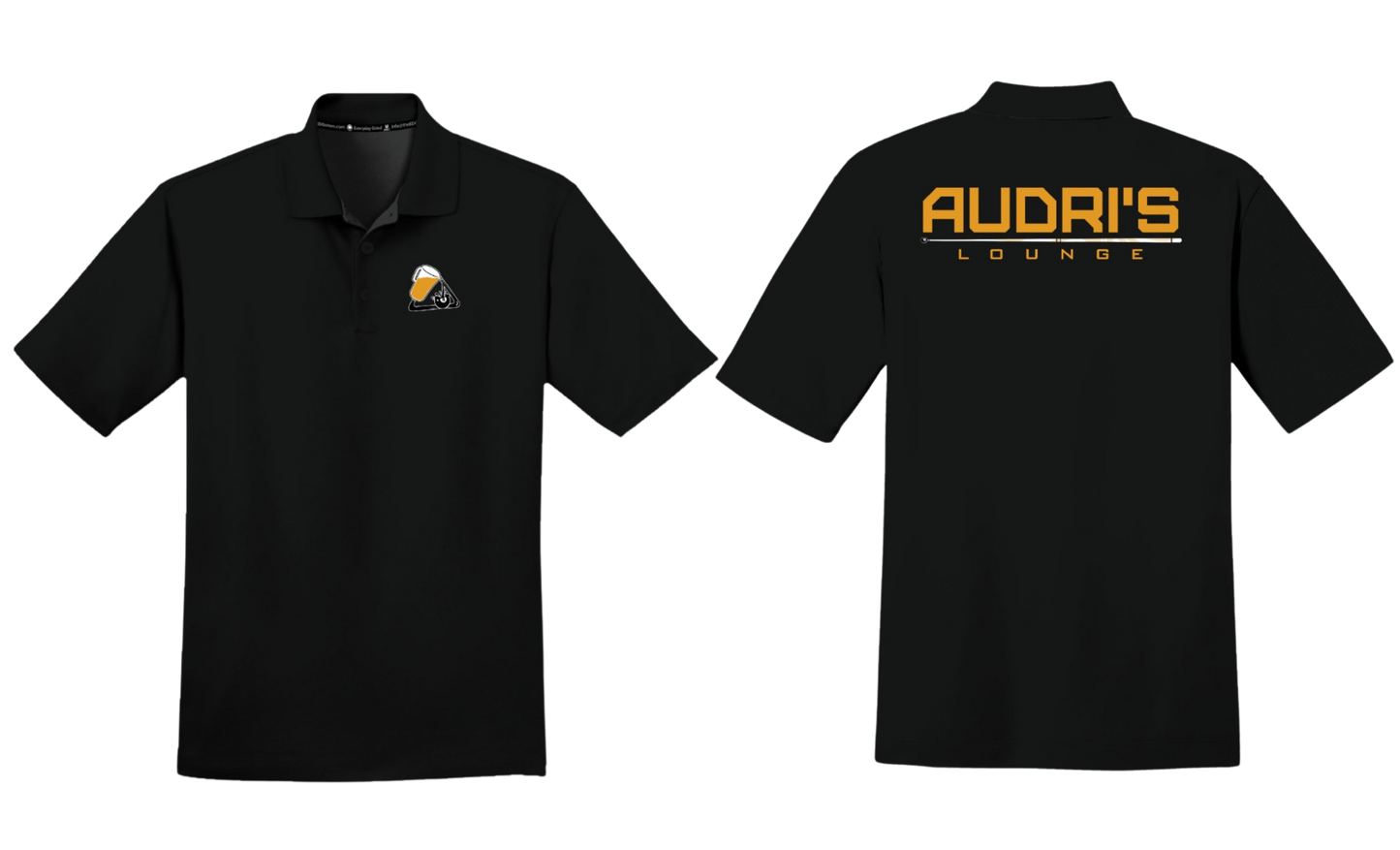 AUDRI'S LOUNGE Screen Print Drifit Polo Shirt