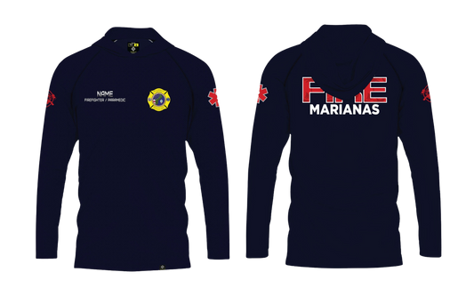 FEDERAL FIRE MARIANAS Sublimated Sublimated Raglan Long Sleeve with Hood (FIREFIGHTER/PARAMEDIC)