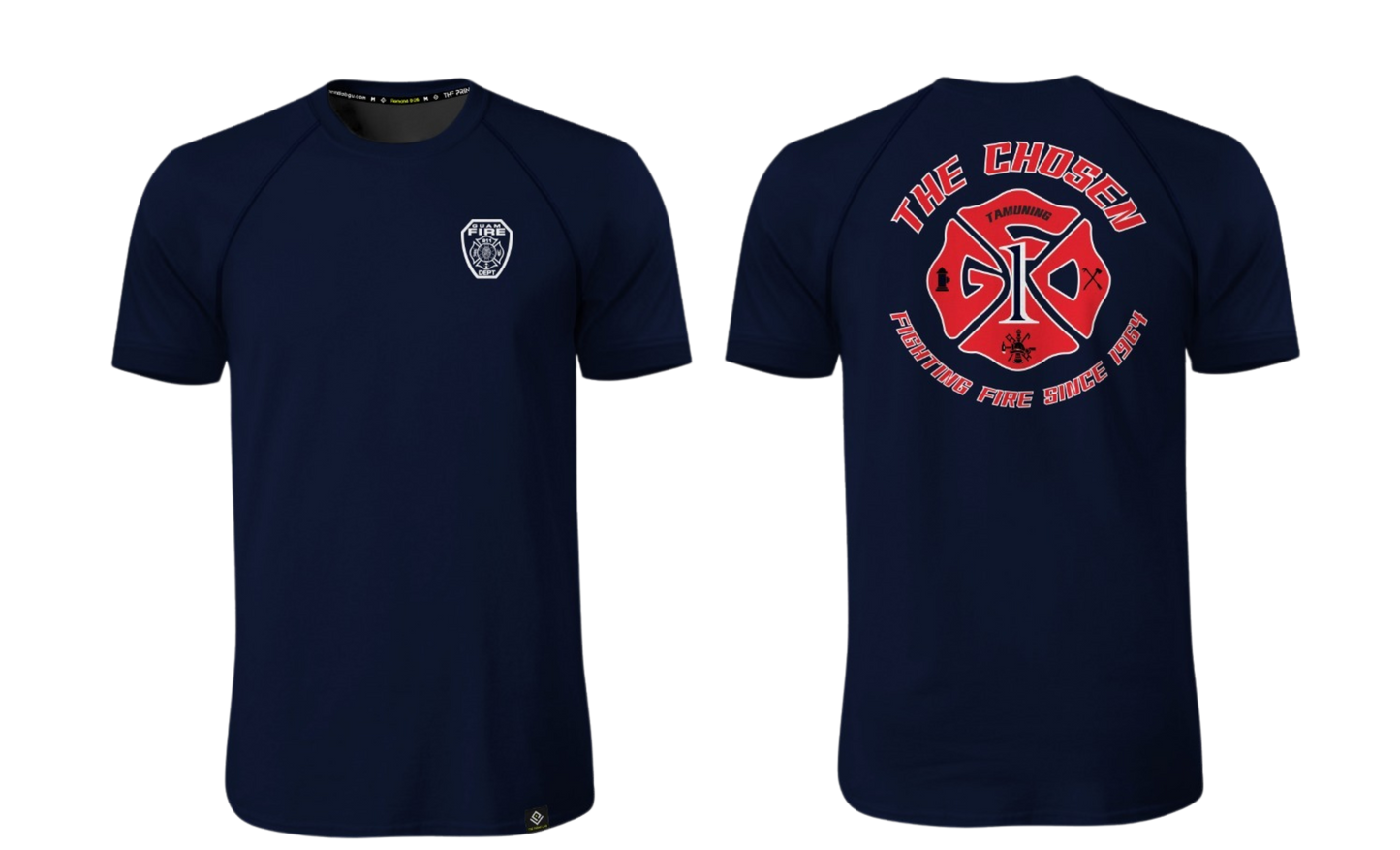 GUAM FIRE DEPARTMENT - The Chosen - Sublimated Raglan T-shirt