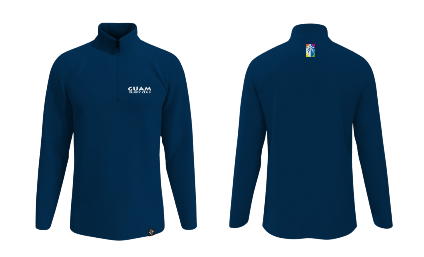GUAM RUGBY CLUB Sublimated Quarter Zipper with Collar Long Sleeve (Dri Fit)