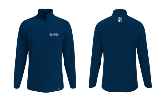 GUAM RUGBY CLUB Sublimated Quarter Zipper with Collar Long Sleeve (Dri Fit)