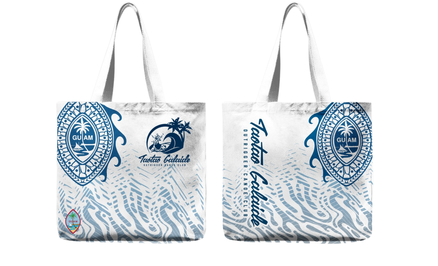 TAOTAO GALAIDE OUTRIGGER CANOE CLUB Sublimated Tote Bag (15 x 12 x 4 inches)
