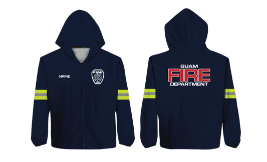GUAM FIRE DEPT. Sublimated Softshell Jacket with Yellow Reflectors