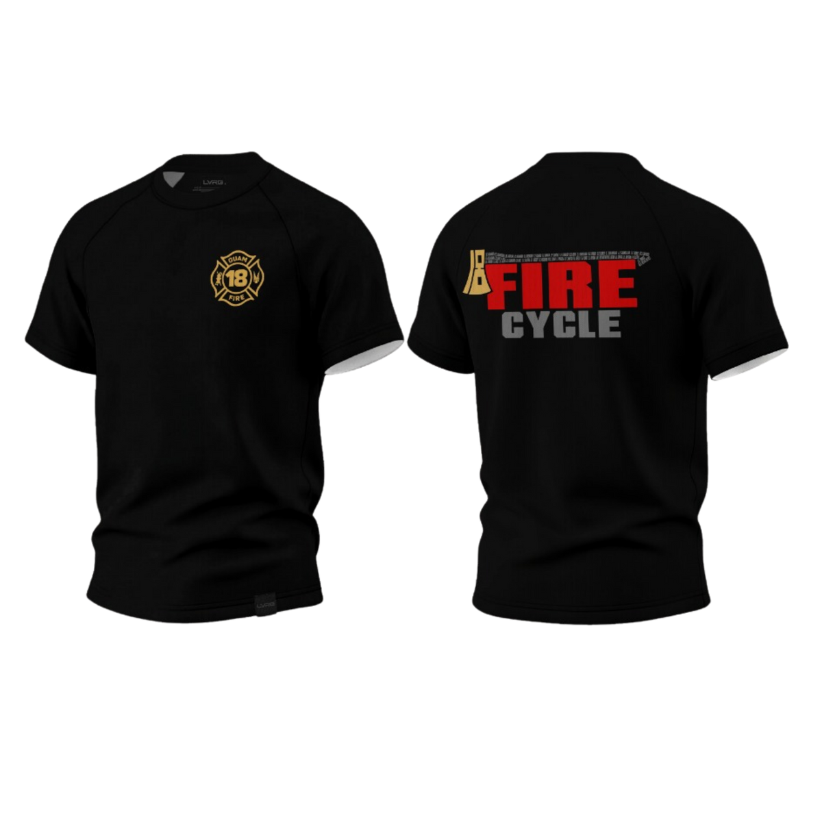 GUAM FIRE DEPARTMENT Sublimated Raglan LVRG BOUMESH T-shirt (18th Cycle)