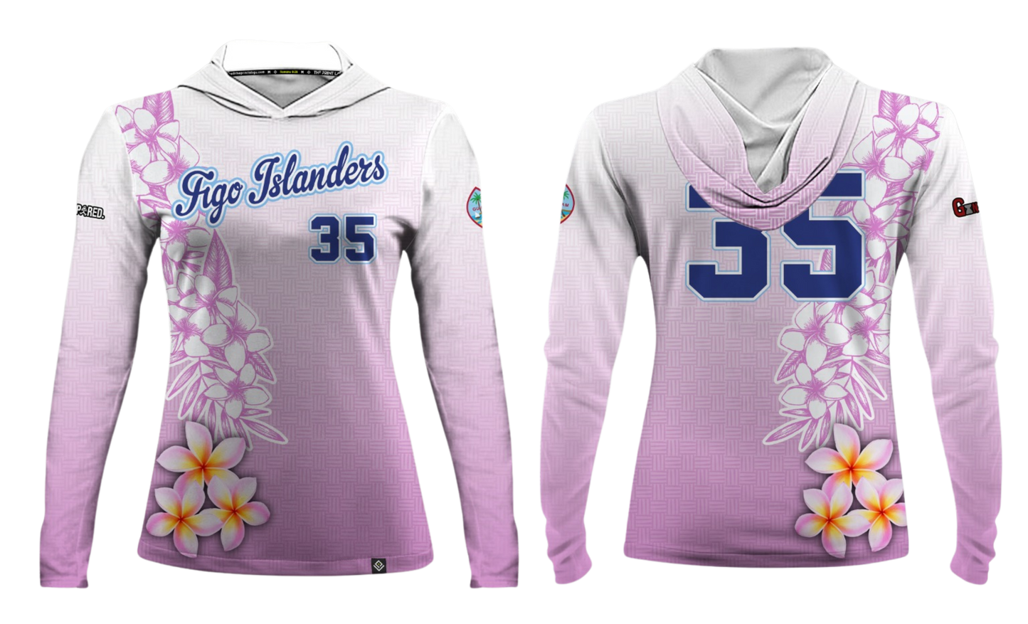FIGO ISLANDERS 50's 2025 Women's Sublimated Long Sleeve with Hood