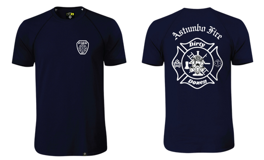 GUAM FIRE DEPARTMENT - ASTUMBO STATION 12 Sublimated Raglan T-shirt