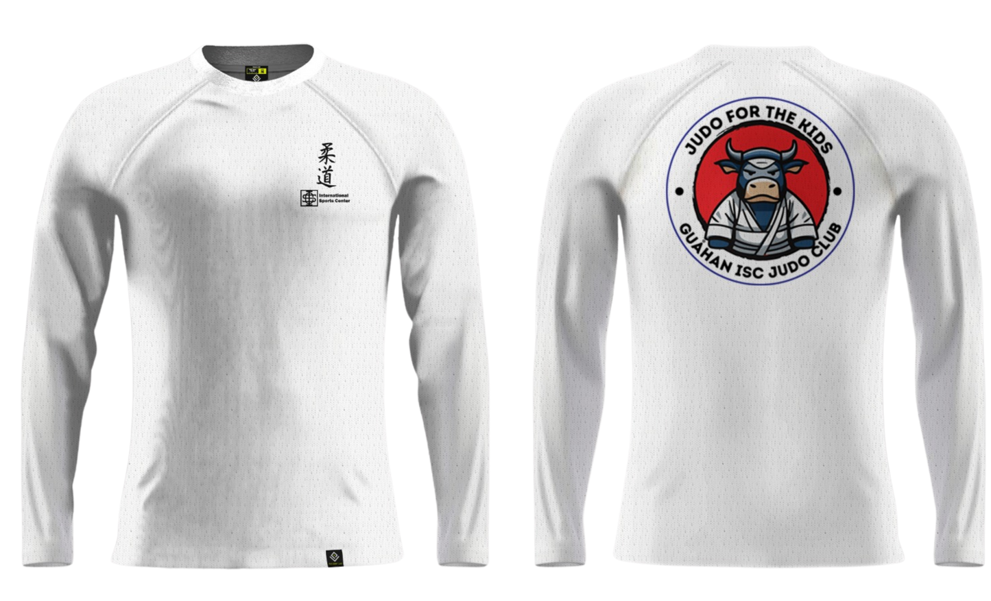 JUDO FOR THE KIDS Sublimated Raglan Long Sleeve (White)