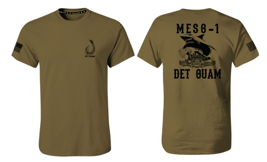 MESG - 1 DET GUAM Screen Print Cotton Men's T-shirt (Hook Logo)