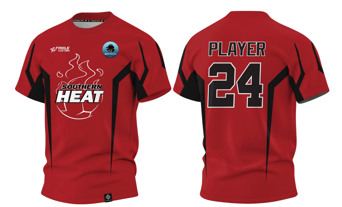 SOUTHERN HEAT SOCCER - Southside Moms - Sublimated Men's T-shirt (Red)