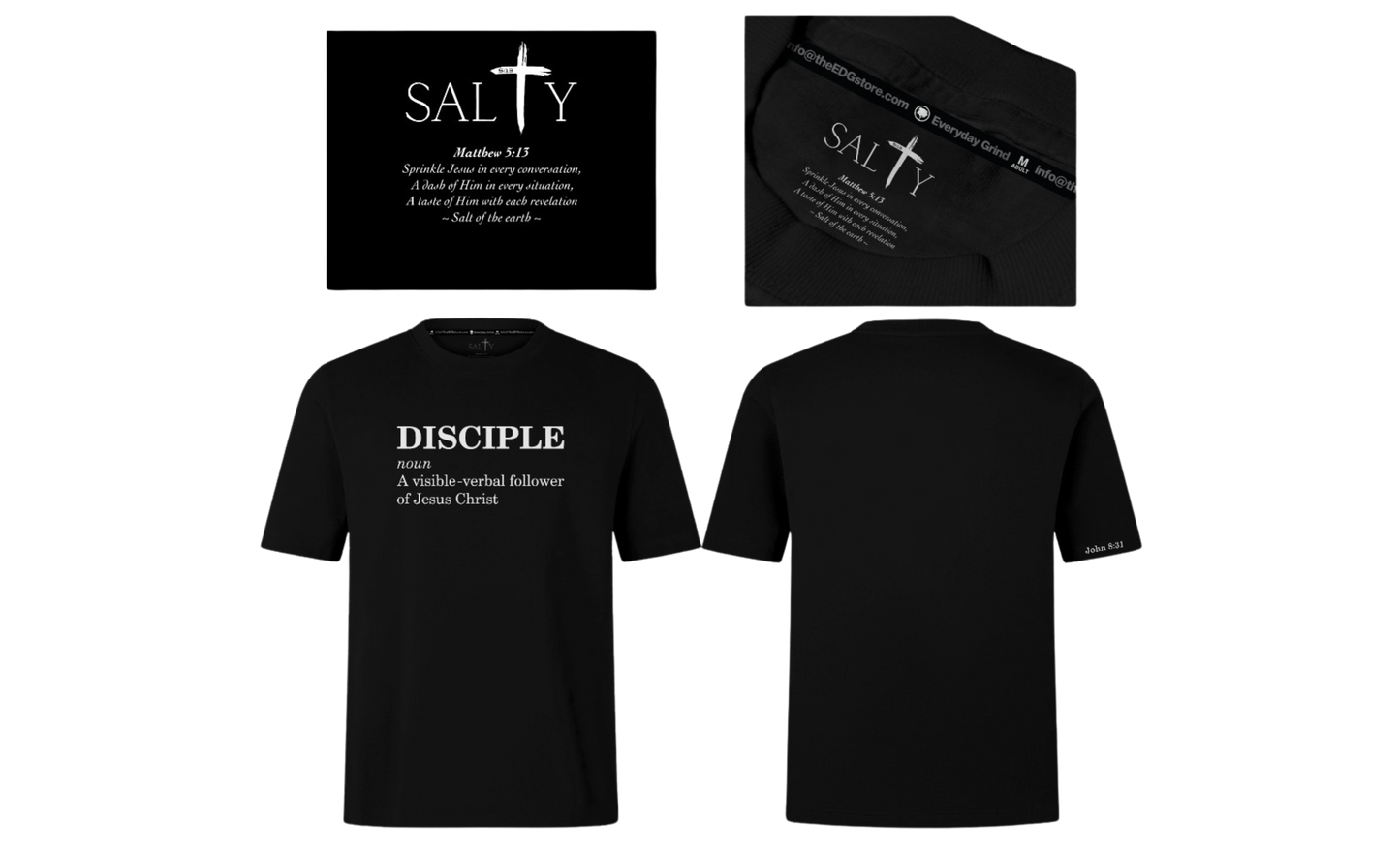 DISCIPLE Screen Print Oversized Cotton T-shirt