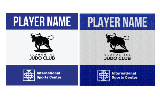JUDO FOR THE KIDS Sublimated Guahan ISC Judo Club Adult Patches (14 x 14)