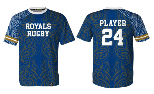 ND ROYALS RUGBY Sublimated Men's T-shirt (Blue)