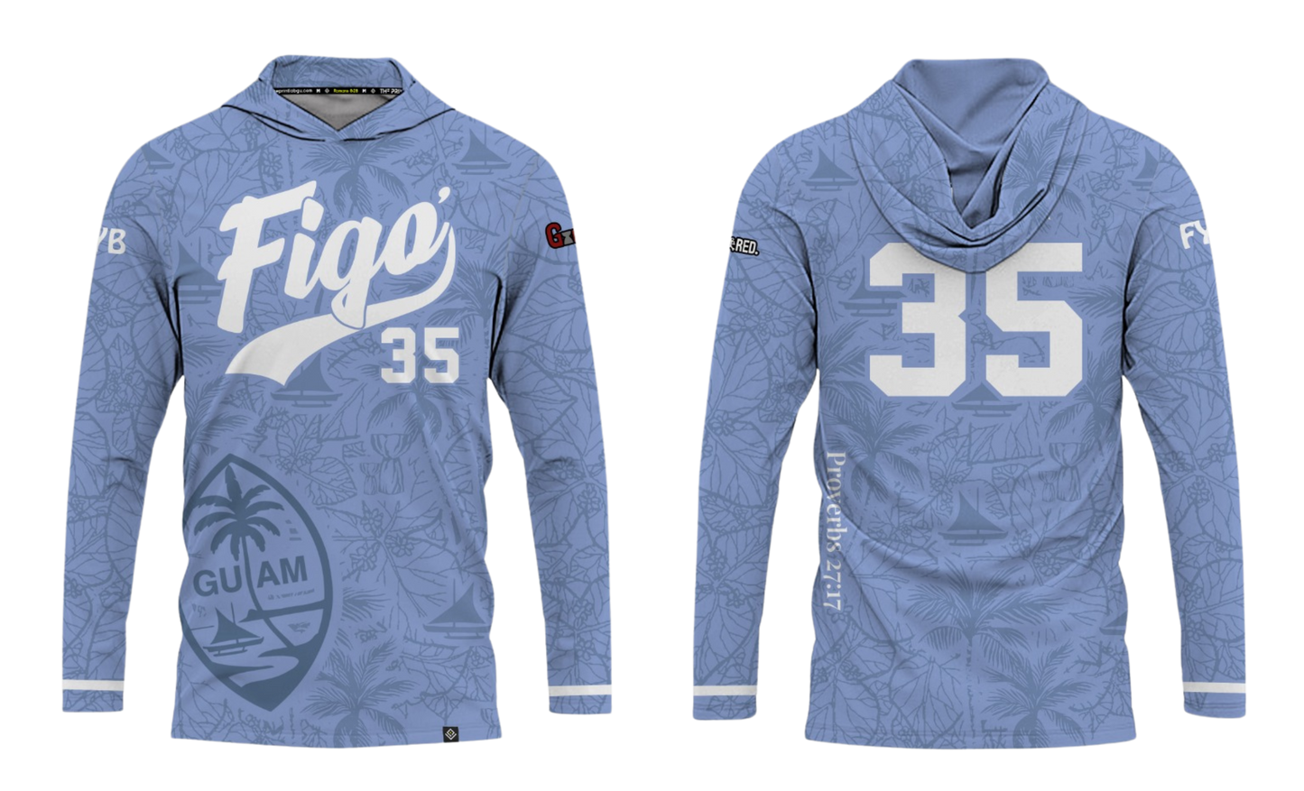 FIGO ISLANDERS 40'S 2025 Men's Sublimated Long Sleeve with Hood