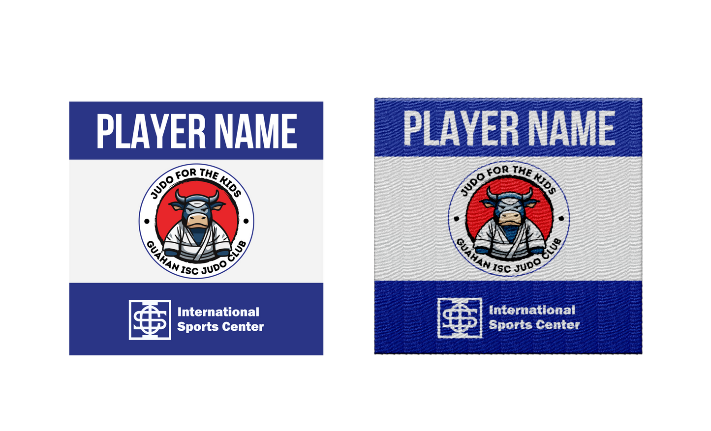 JUDO FOR THE KIDS Sublimated Guahan ISC Judo Club Youth and Adult Patches