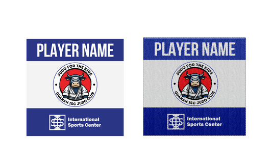 JUDO FOR THE KIDS Sublimated Guahan ISC Judo Club Youth and Adult Patches