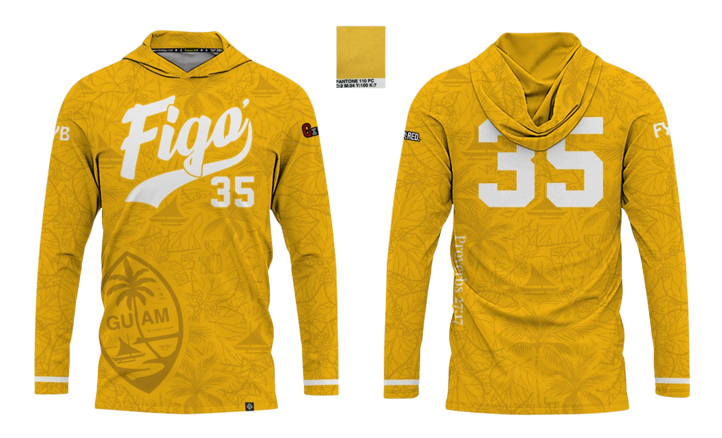 FIGO ISLANDERS 40'S 2025 Men's Sublimated Long Sleeve with Hood