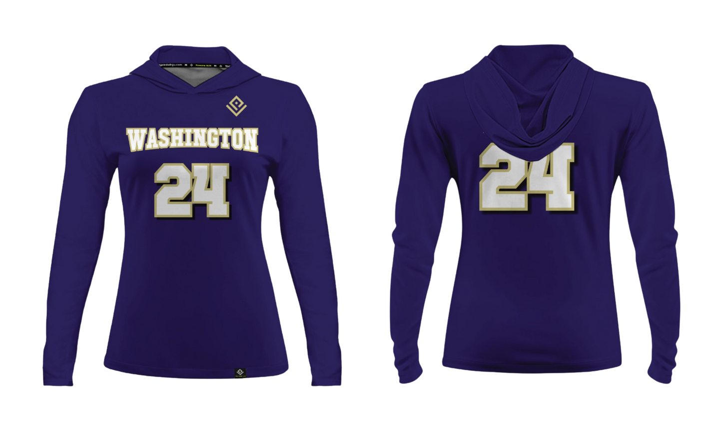 GWHS AM FOOTBALL Women's Sublimated Long Sleeve with Hood (SUPPORTER GEAR)