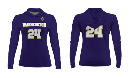 GWHS AM FOOTBALL Women's Sublimated Long Sleeve with Hood (SUPPORTER GEAR)