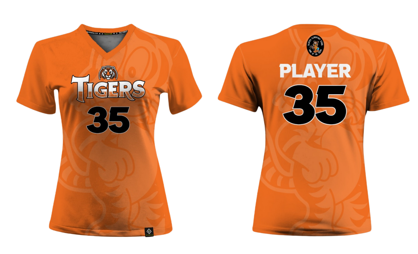 TALAFOFO - TIGERS Sublimated Women's V-neck T-shirt