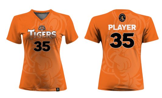 TALAFOFO - TIGERS Sublimated Women's V-neck T-shirt