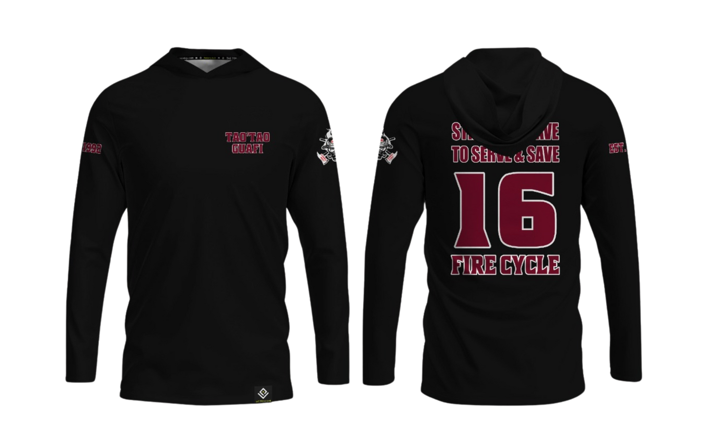 TAO'TAO GUAFI Sublimated Men's Long Sleeve with Hood