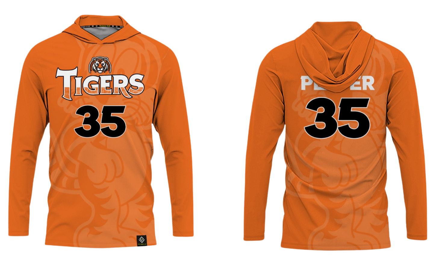 TALAFOFO - TIGERS Sublimated Men's Long Sleeve with Hood