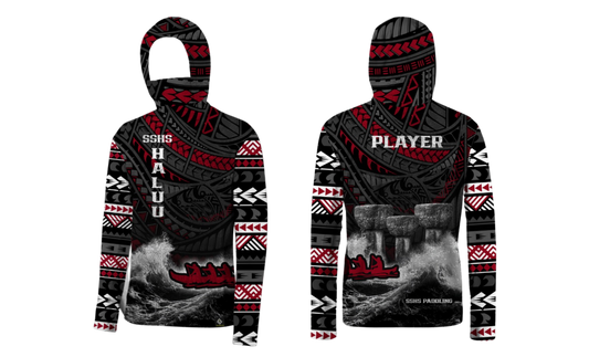 SIMON SANCHEZ PADDLING - Sublimated Men's Long Sleeve Hoodie with Mask