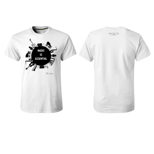 LYTELLTON PAGES & PLAY Screen Print T-shirt (Music is Essential)