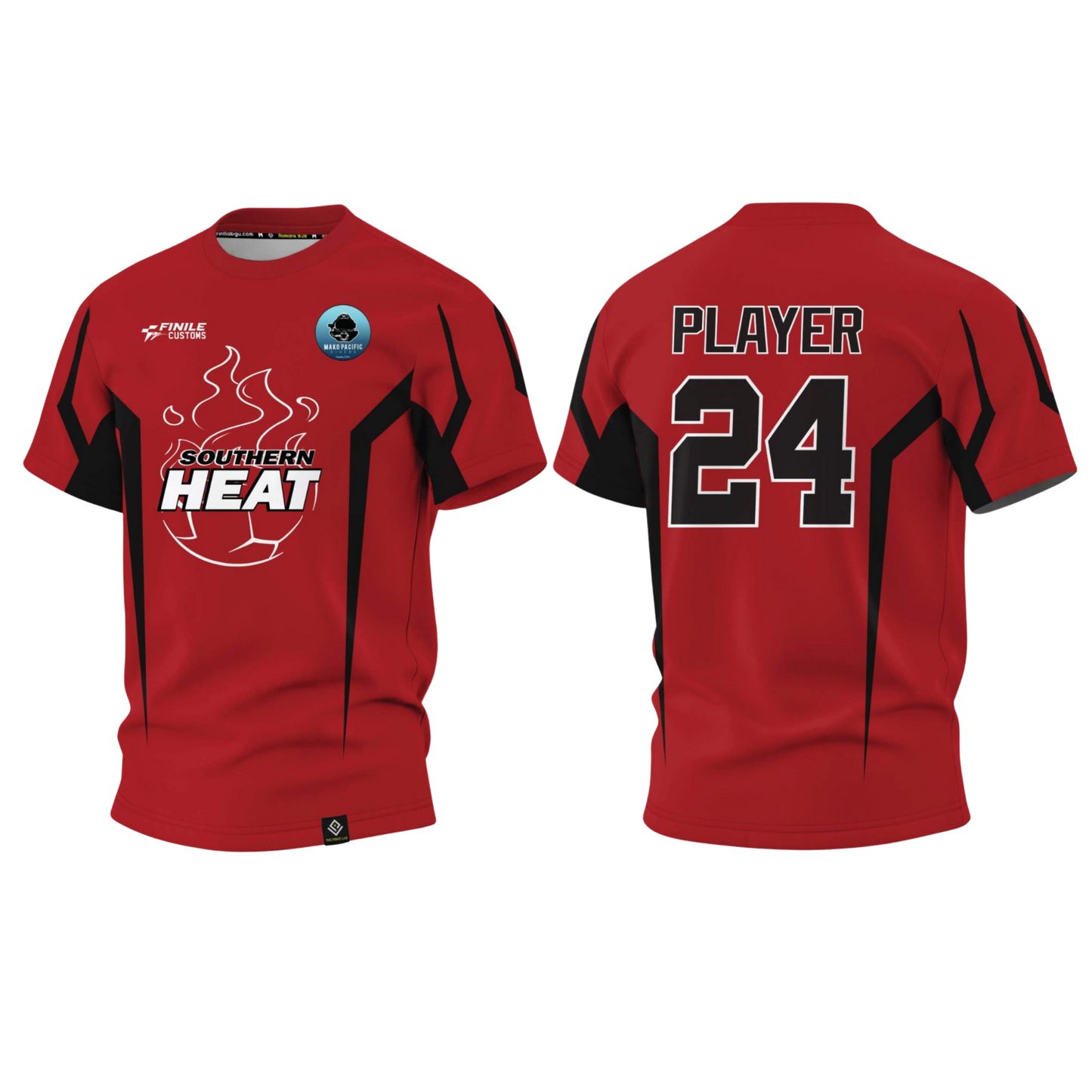 SOUTHERN HEAT SOCCER - Southside Moms - Sublimated Men's T-shirt (Red)