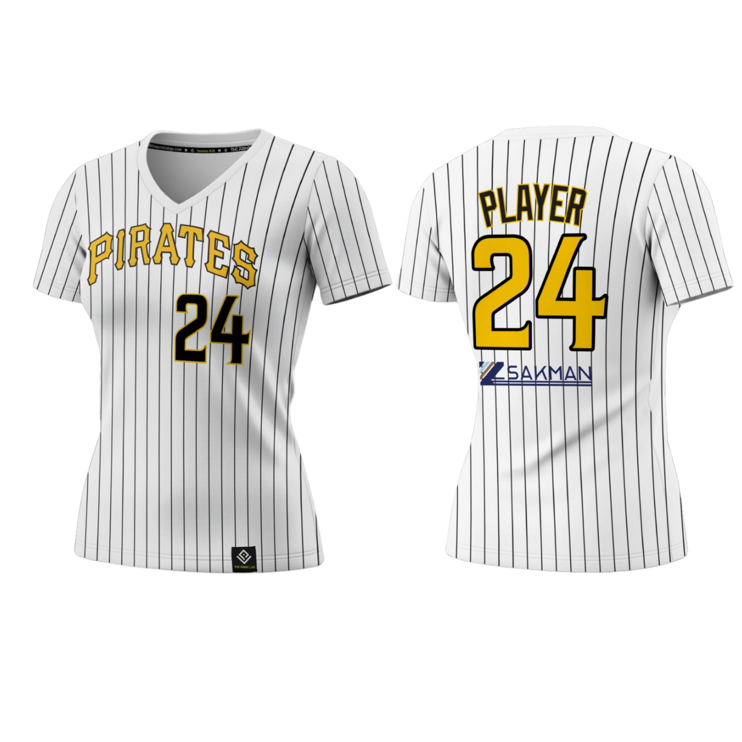 PIRATES Sublimated Women's V-neck T-shirt