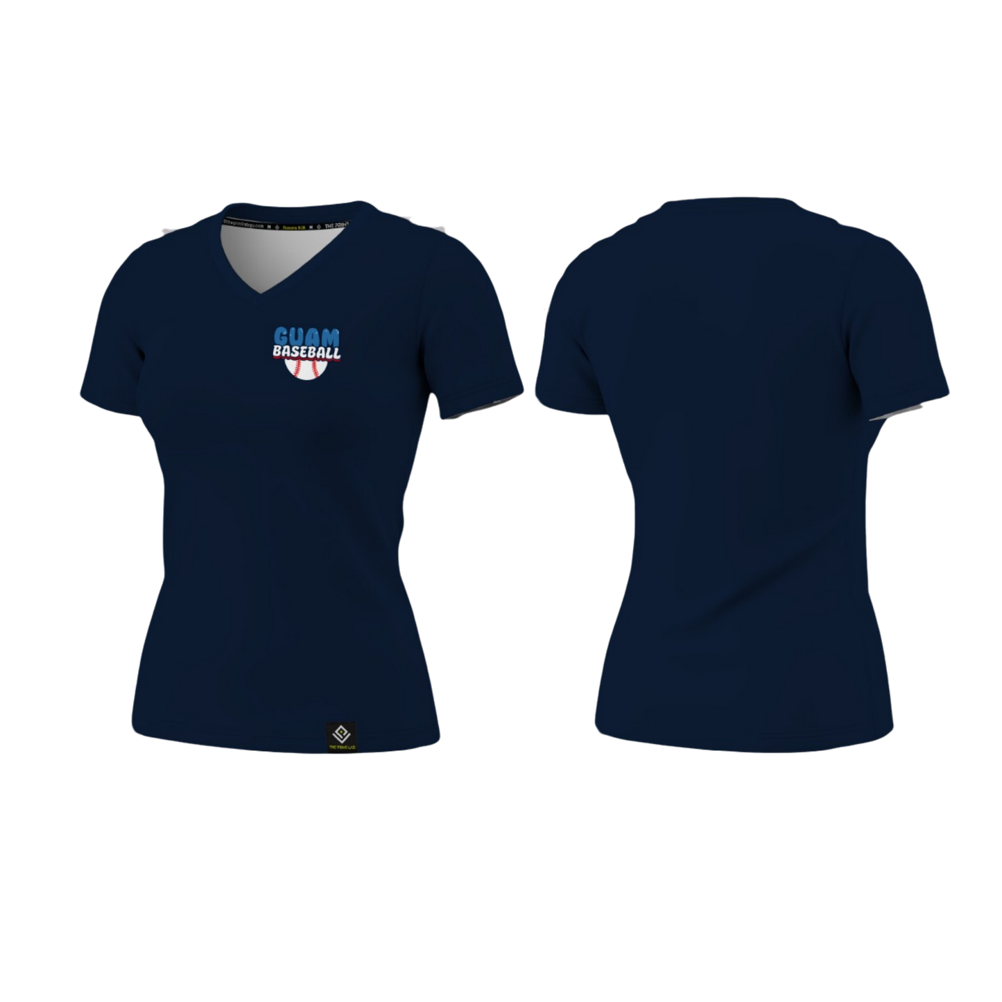 GUAM LITTLE LEAGUE Sublimated Women's T-shirt (Crest Logo - Blue)