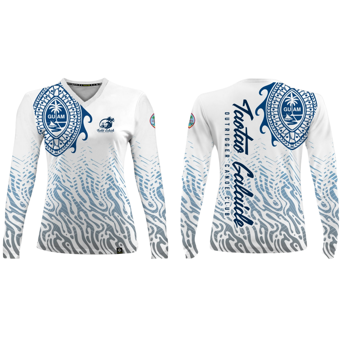 TAOTAO GALAIDE OUTRIGGER CANOE CLUB Sublimated Women's Long Sleeve (White)