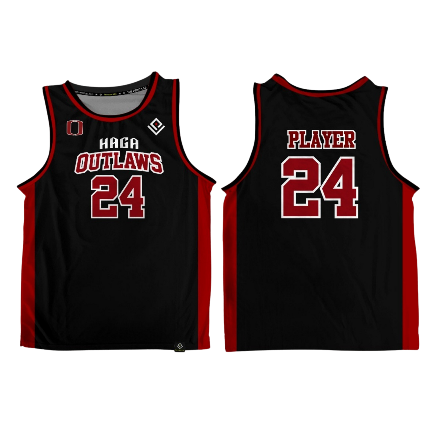 HAGA OUTLAWS Sublimated Men's Tank Top (Black)