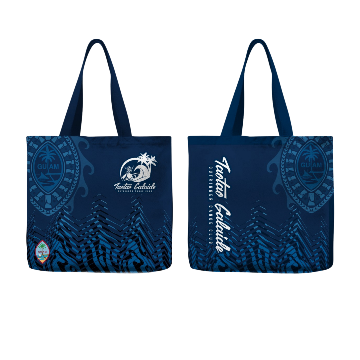 TAOTAO GALAIDE OUTRIGGER CANOE CLUB Sublimated Tote Bag (15 x 12 x 4 inches)