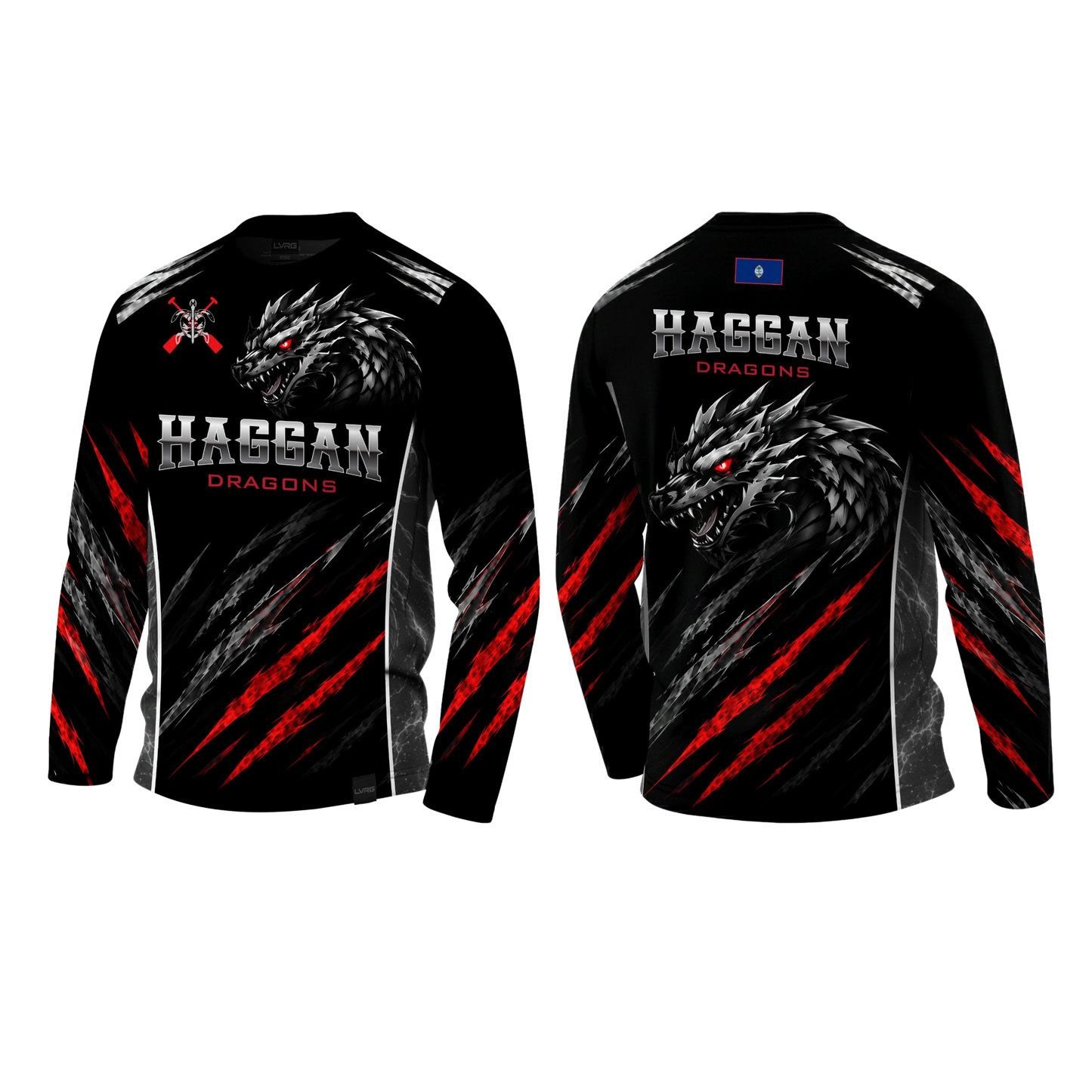 PACIFIC ISLANDERS PADDLING - HAGGAN - Sublimated Men's Long Sleeve