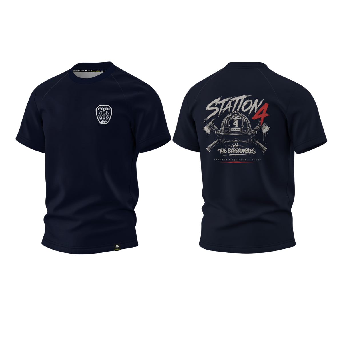 GUAM FIRE DEPARTMENT Sublimated Raglan T-shirt (STATION 4)