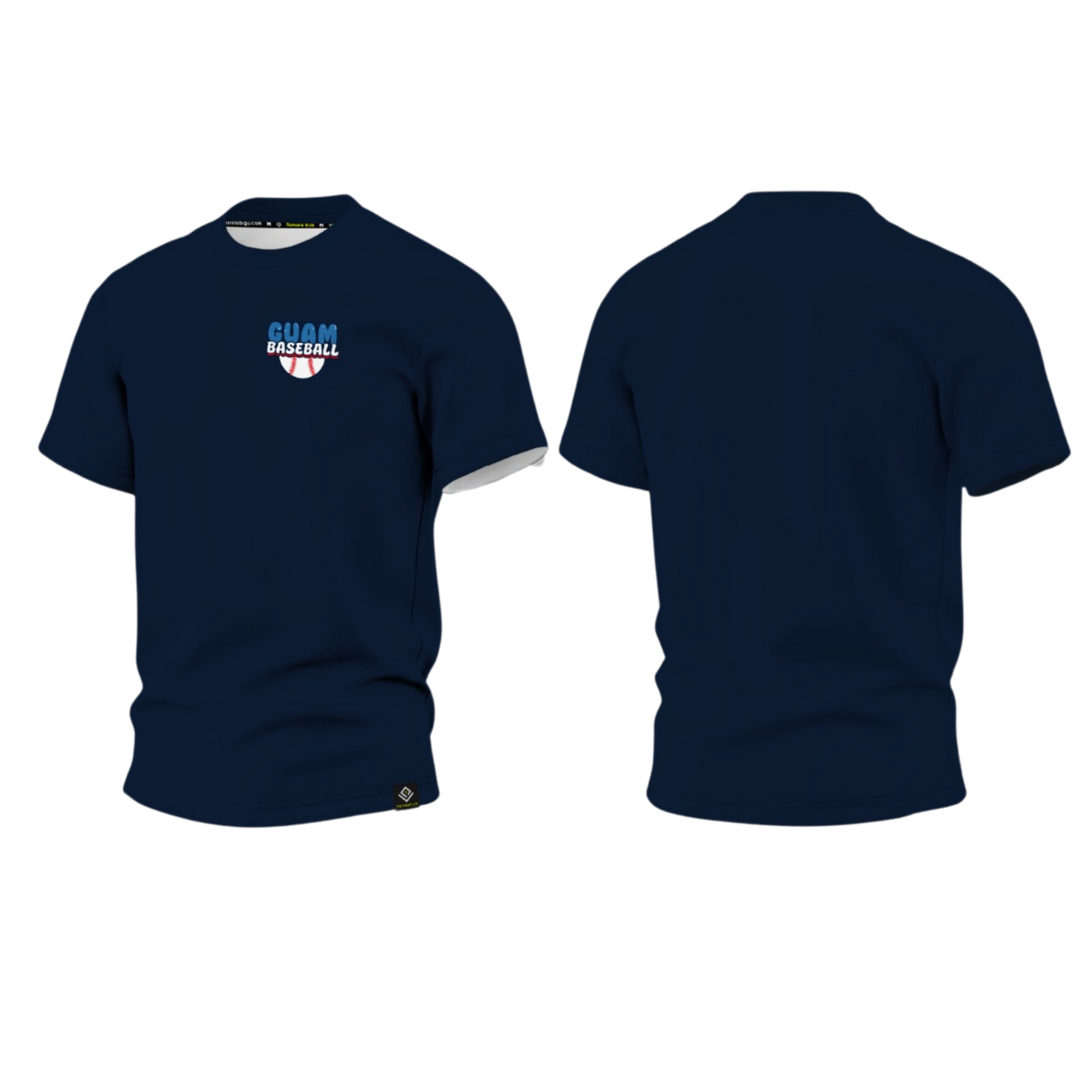 GUAM LITTLE LEAGUE Sublimated Men's T-shirt (Crest Logo - Blue)