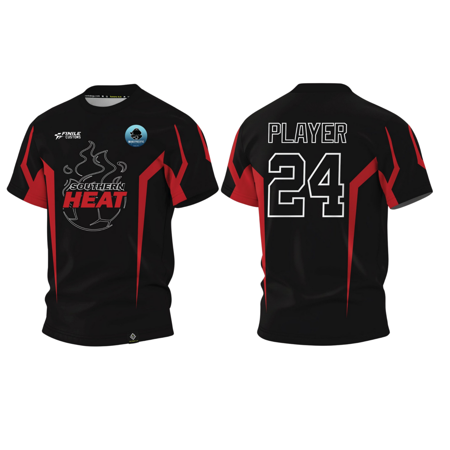 SOUTHERN HEAT SOCCER - Southside Moms - Sublimated Men's T-shirt (Black)