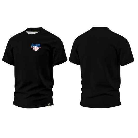 GUAM LITTLE LEAGUE Sublimated Men's T-shirt (Crest Logo - Black)
