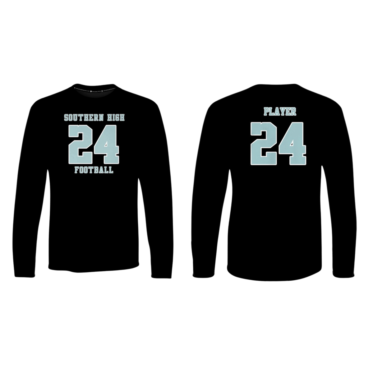 SOUTHERN HIGH FOOTBALL 2025 Cotton Screen Print Long Sleeve (Name and Number)