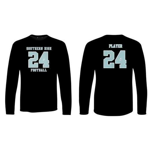 SOUTHERN HIGH FOOTBALL 2025 Cotton Screen Print Long Sleeve (Name and Number)