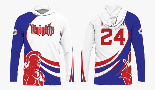 OCEANVIEW MIDDLE SCHOOL RUGBY Sublimated Men's Long Sleeve with Hood