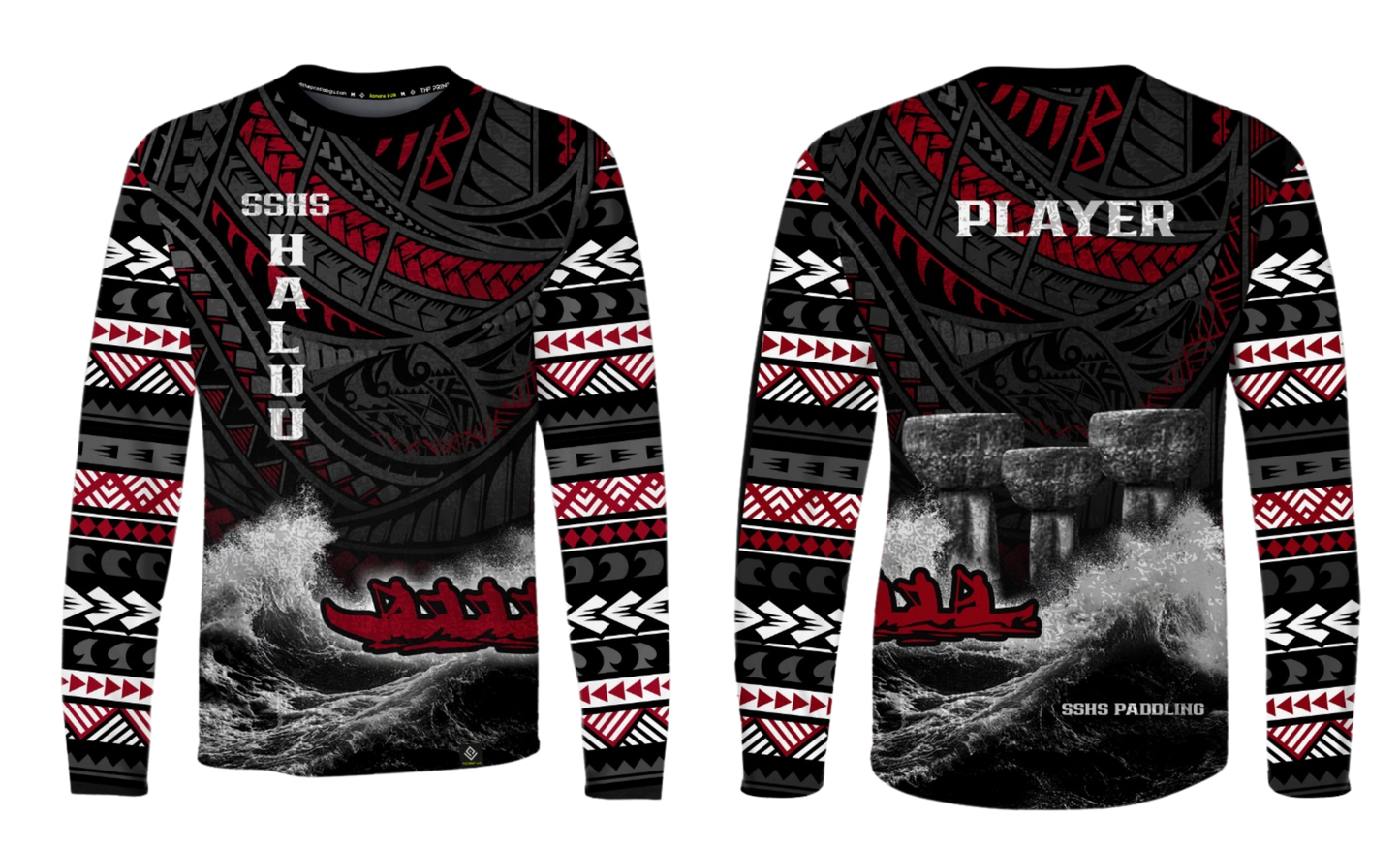 SIMON SANCHEZ PADDLING - Sublimated Men's Long Sleeve