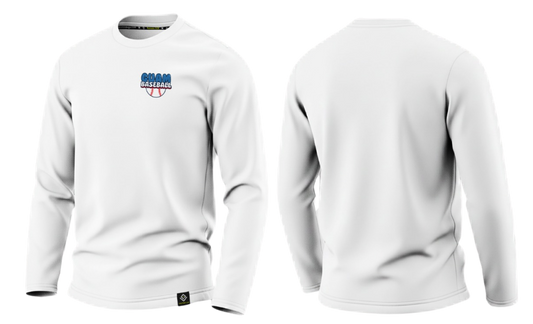 GUAM LITTLE LEAGUE Sublimated Men's Long Sleeve (Crest Logo - White)