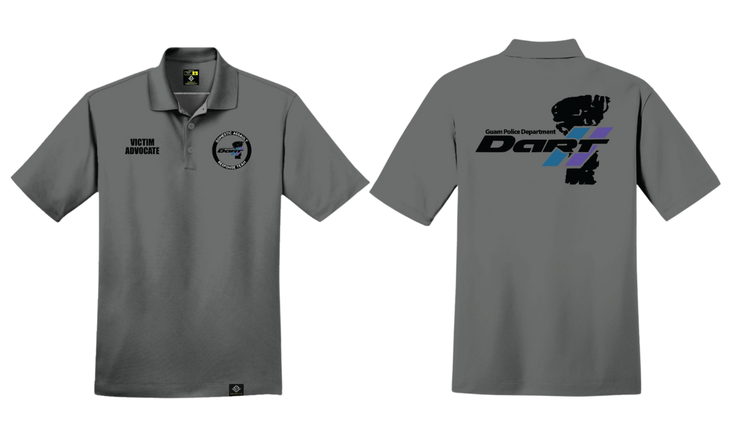 DOMESTIC ASSAULT Sublimated Men's Polo Shirt (Gray)