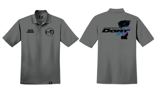 DOMESTIC ASSAULT Sublimated Men's Polo Shirt (Gray)