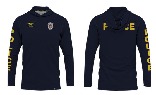 GUAM POLICE DEPT. Sublimated Men's Long Sleeve with Hood (OFFICER 671)