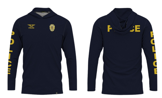GUAM POLICE DEPT. Sublimated Men's Long Sleeve with Hood (LIEUTENANT 671)