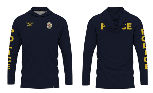 GUAM POLICE DEPT. Sublimated Men's Long Sleeve with Hood (SERGEANT 671)